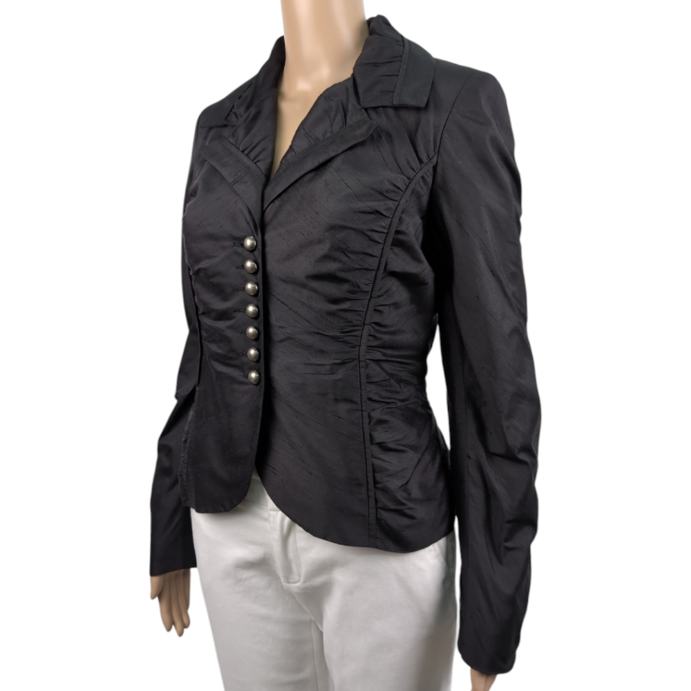Ross Mayer Blazer Women Size 6 Made in Canada 100% silk